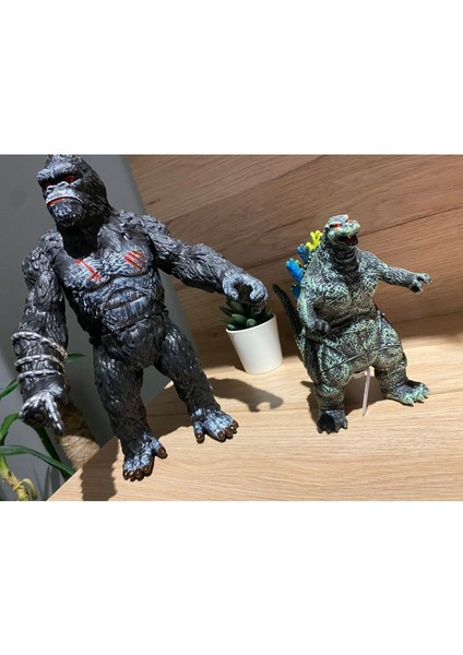 Elite King Kong ve Godzilla Anime Karakterlerleri Set Sesli Godzilla 1 Adet