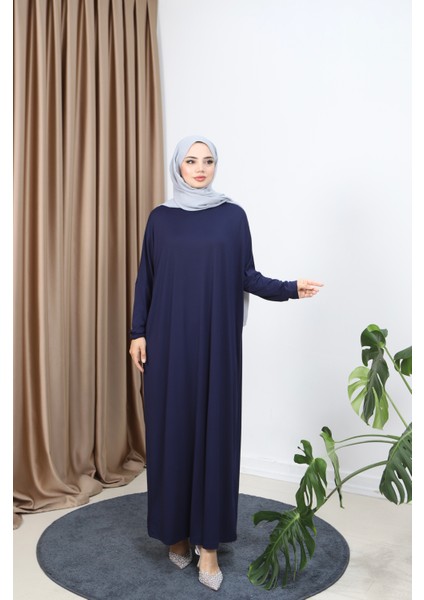 Penye Yarasa Kol Elbise