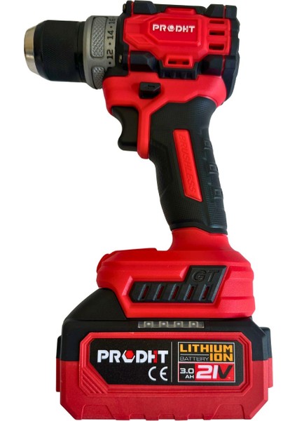 D18000112 Çift Akülü Şarjlı Vidalama Li-Ion 3.0 Ah - 21V
