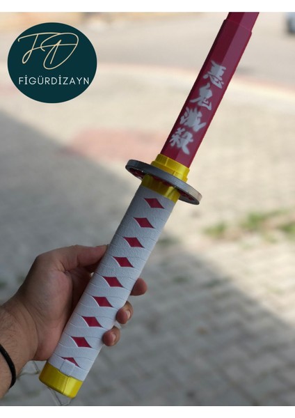 Elite Kanao's Katana Sword Kılıç 95 cm Katlanabilir Sağlam Plastik Açılıp Kapanabilen Katana Demon Slayer 1 Adet fırsatları