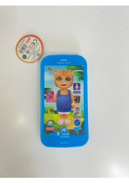 Elite Kinku Oyuncak Dokunmatik Eğitici Kedili Telefon Mavi Işıklı Sesli Müzikli Telefon 1 Adet fırsatları