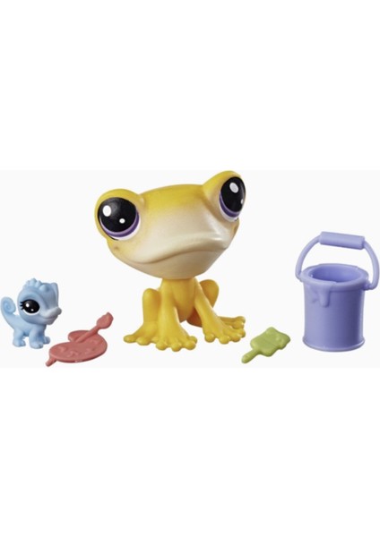 Elite Miniş ve Yavrusu Iggy Frogsteın,mıtzı Mclızard Minişler Pet Shop Orijinal Minişler Lps 1 Adet