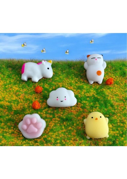 Elite 5 Adet Sukuşi- Hayvan Figürü-Squishy (Istediğiniz Figürleri Seçebilirsiniz) 1 Adet