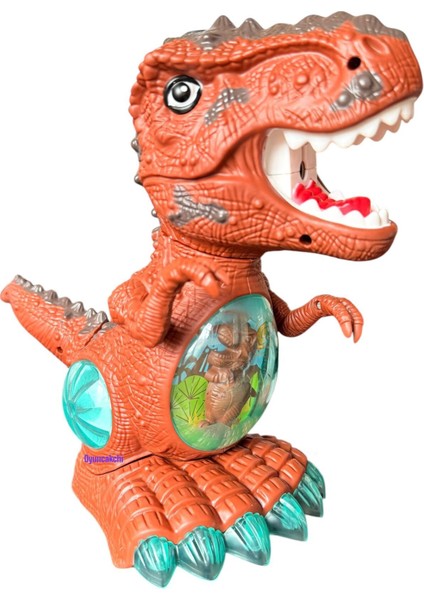 Elite Dinazor T-Rex Ağzından Duman Çıkaran Işıklı Sesli Hareketli Oyuncak Kahve 1 Adet modelleri