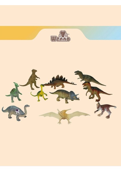 Elite Animal Planet Jurassic World Dinazor Figürleri 10'lu Set 1 Adet