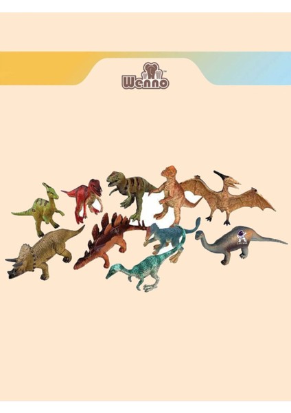 Elite Animal Planet Jurassic World Dinazor Figürleri 10'lu Set 1 Adet