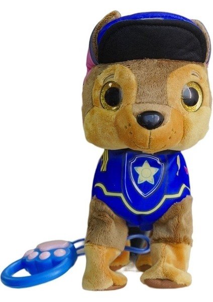 Elite Paw Patrol Köpek Yürüyen, Havlayan Müzikli Tasmalı Kumandalı Peluş Oyuncak 1 Adet
