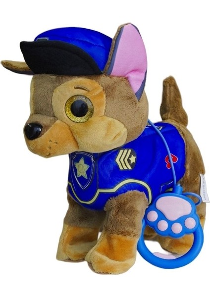 Elite Paw Patrol Köpek Yürüyen, Havlayan Müzikli Tasmalı Kumandalı Peluş Oyuncak 1 Adet