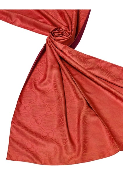 Leila Çift Taraflı Jakarlı Desenli Ipeksi Şal – 75X190 cm fırsatları