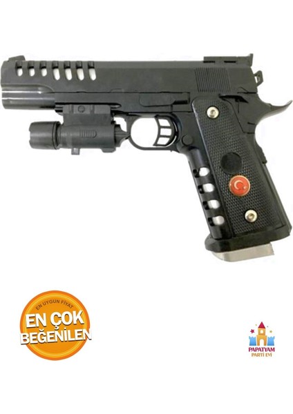 Elite Lazerli Boncuk Tabanca Silahı: 500 Boncuk ile Sınırsız Oyun Keyfi ve Heyecan Verici Anlar 1 Adet