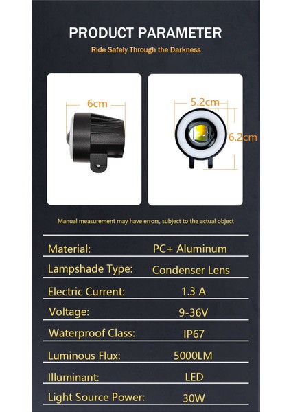 Güvenli Offroad Sürüşü Için 7 Renkli LED Sis Lambası Seti Sarı-Beyaz fırsatları