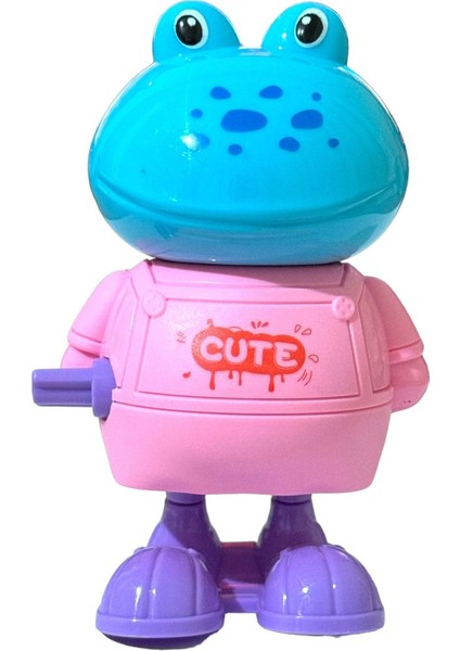 Elite Kurmalı Zıp Zıp Zıplayan Yürüyen Kurbağa 10CM Pembe 1 Adet