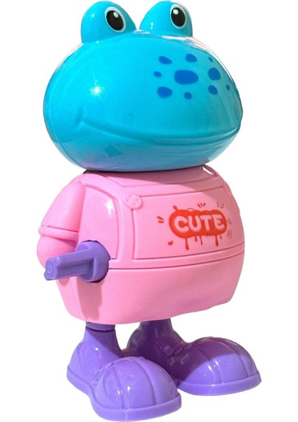 Elite Kurmalı Zıp Zıp Zıplayan Yürüyen Kurbağa 10CM Pembe 1 Adet
