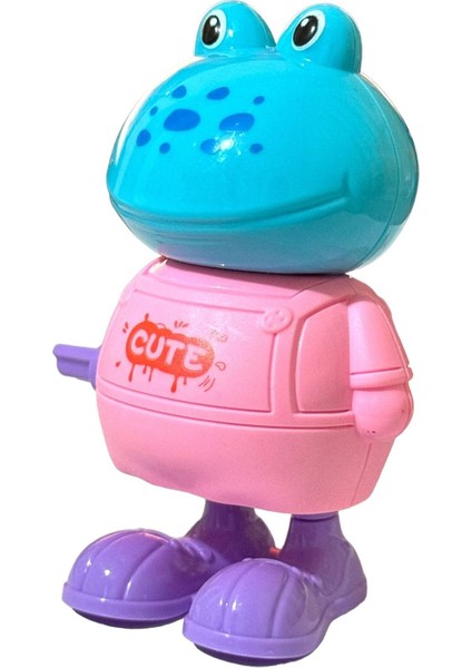 Elite Kurmalı Zıp Zıp Zıplayan Yürüyen Kurbağa 10CM Pembe 1 Adet