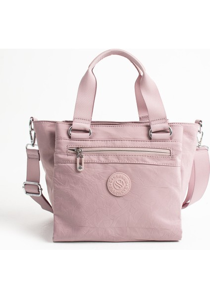 Kadın 5 Gözlü Paraşüt Kumaş Ayarlanabilir Çapraz Askılı El ve Omuz Çantası