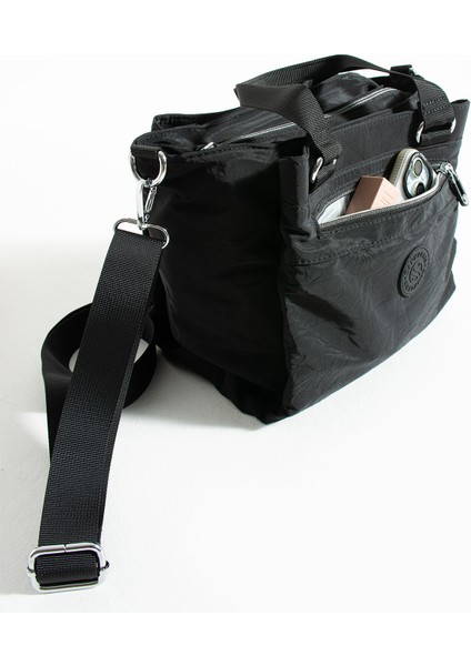 Kadın 5 Gözlü Paraşüt Kumaş Ayarlanabilir Çapraz Askılı El ve Omuz Çantası indirimleri