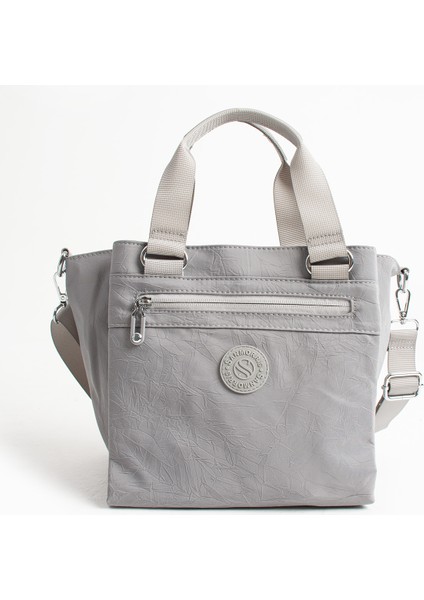 Kadın 5 Gözlü Paraşüt Kumaş Ayarlanabilir Çapraz Askılı El ve Omuz Çantası