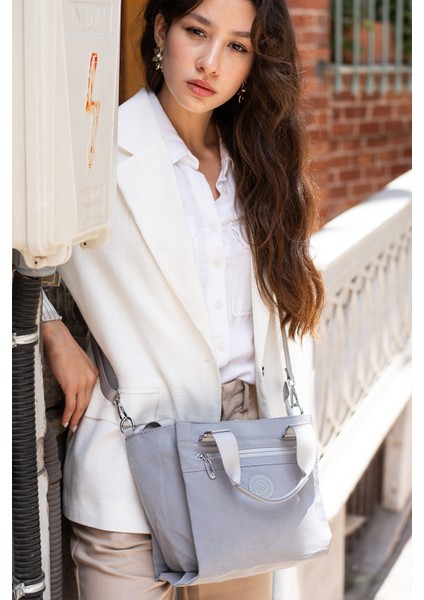 Kadın 5 Gözlü Paraşüt Kumaş Ayarlanabilir Çapraz Askılı El ve Omuz Çantası fırsatları