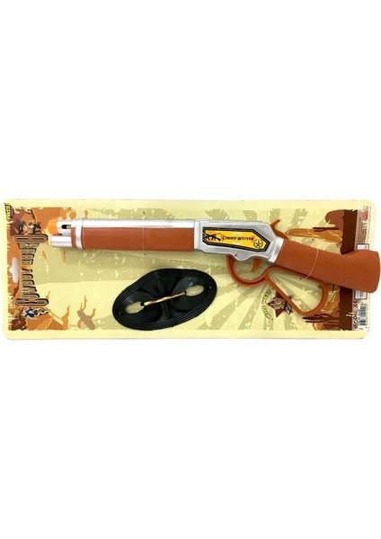 Elite Maskeli Kovboy Oyuncak Tüfek Seti 41 cm 1 Adet
