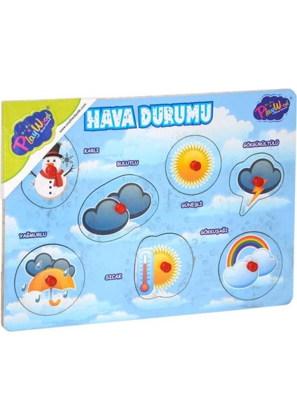 Ahşap Tutmalı Hava Durumu Puzzle