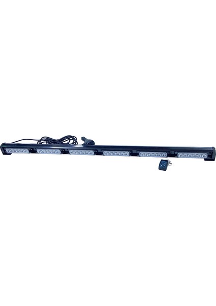 Yüksek Görünürlük 17 Fonksiyonlu Çakar Lamba 89CM Sarı-Sarı