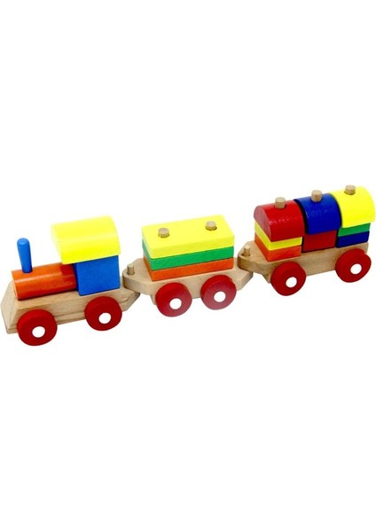 Playwood Eğitici Ahşap Bloklu Bultak Tren 351
