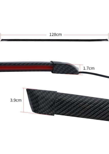 Sportif Ledli Araç Spoiler Stop Lambası - Karbon Fiber Görünüm indirimleri