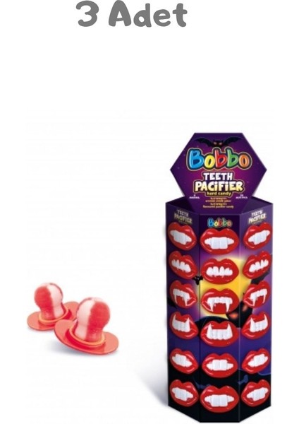 Dracula Teeth Pacifier Candy (14 Gr) 3 Adet