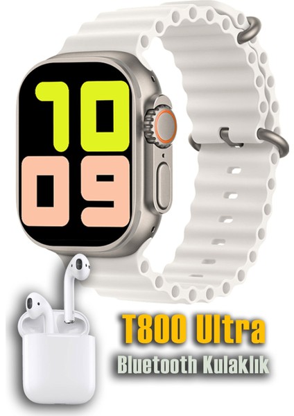 Watch 8 Ultra Akıllı Saat IPS Ekranlı / 2 Çift Kordon / Bluetooth Kulaklık