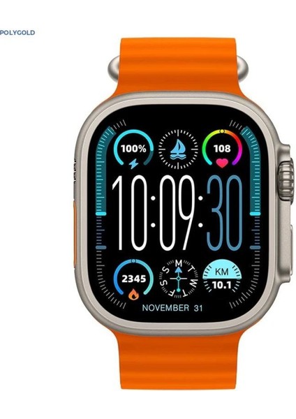 HK10 Ultra 3 Akıllı Saat 2.02" Amoled Ekran 1gb Rom Yerel Müzik Desteği Tws Çift Kordon