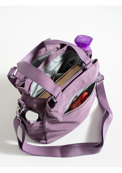 Kadın 5 Gözlü Suya Dayanıklı Paraşüt Kumaş Ayarlanabilir Çapraz Askılı El ve Omuz Çantası