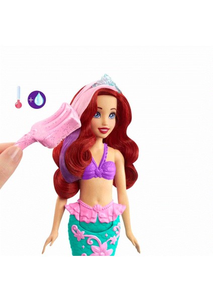 HLW00 Disney Prensesleri Muhteşem Renk Değiştiren Saçlı Deniz Kızı Ariel modelleri