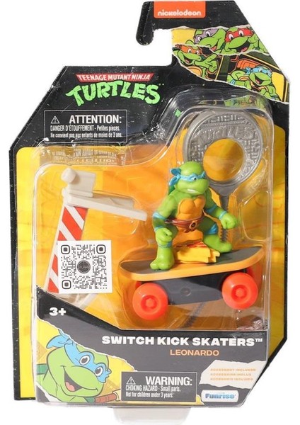 Nessi World TU812001 Tmnt Ninja Kaplumbağalar Kaykay Figürü - 71052