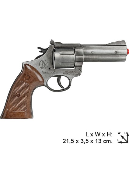 Elite Metal Polis Tabancası Kapsül Patlatan Revolver Magnum Silah Seti 1 Adet