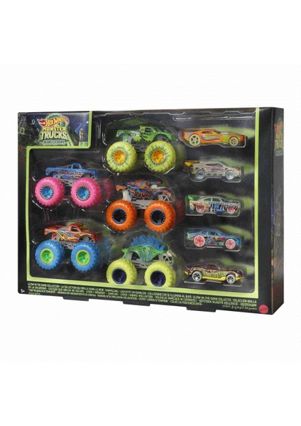 HCB57 Monster Trucks Karanlıkta Parlayan Araçlar, Hot Wheels Monster Trucks - Mattel