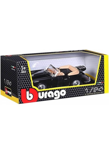Bburago 1:24 Porsche 356B Cabriolet 1961 Model Araba