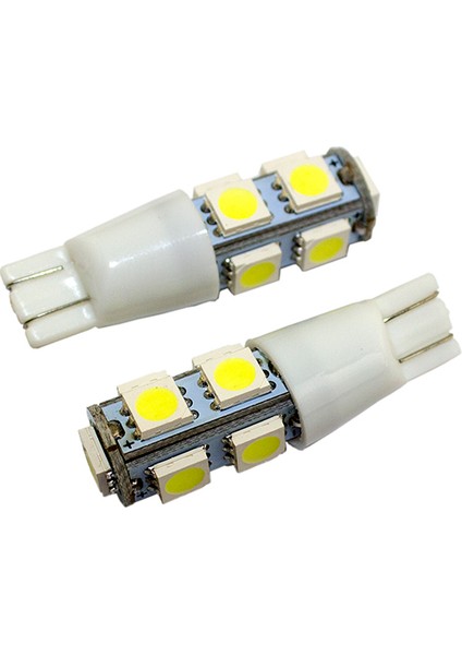T10 Çakar Ledli Dekoratif Ampul T10 2 Adet 9 Smd/ledli Beyaz