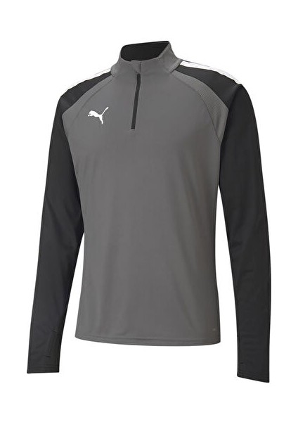 Teamliga 1 4 Zip Top Erkek Futbol Antrenman Uzun Kollu Tişört 65723613 Gri