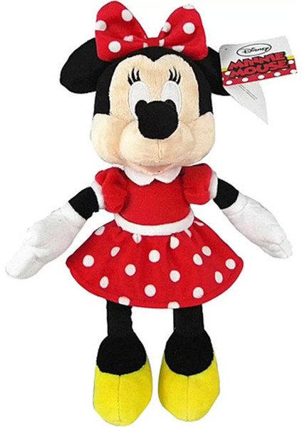 Minnie Kırmızı Elbiseli Peluş 25 cm