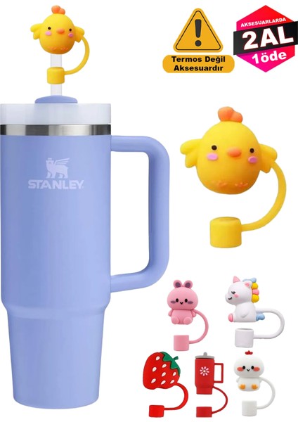 Quencher Termos Uyumlu Civciv Aksesuar / Pipet Koruyucu / Silikon Pipet Ucu Kapak / 10mm Uyumlu