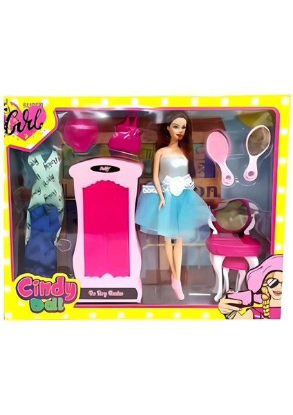 Oydaş Cindy Doll Dolaplı Makyaj Masalı Bebek 02453
