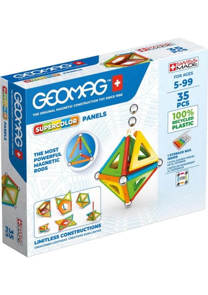 Geomag Supercolor Panels Manyetik Zeka Oyunu 35 Parça