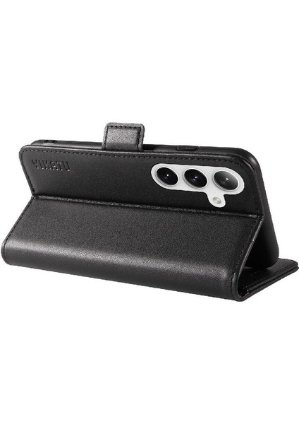 Kart Yuvaları Premium Faux Deri Ile Samsung Galaxy S25 Için Flip Case ve (Yurt Dışından) modelleri