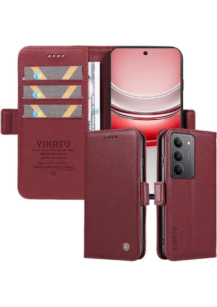 Realme C75 4g Hafif ve Luxe Premium Faux Deri Için Flip Case (Yurt Dışından)