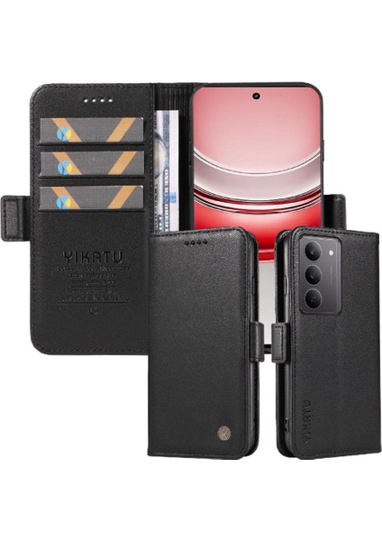 Realme C75 4g Hafif ve Luxe Premium Faux Deri Için Flip Case (Yurt Dışından)