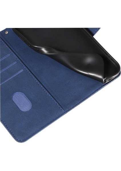 Samsung Galaxy S25 Kenar Cilt Hissediyorum Deri ve Buzlu Tpu Için Flip Case (Yurt Dışından)