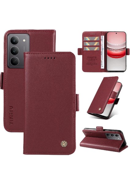 Realme 14X 5g Premium Faux Deri ve Zarif Logo Ile Flip Case ve (Yurt Dışından) indirimleri