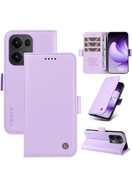 Oppo Reno 13 Pro 5g Hafif ve Lüks ve Zarif Logo Için Flip Case (Yurt Dışından)