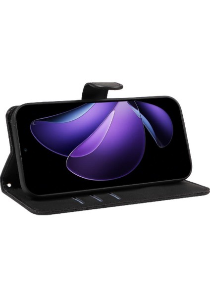 Oppo Reno 13F Cilt Hissediyorum Deri ve Buzlu Tpu Kavisli Çizgi Için Flip Case (Yurt Dışından) modelleri