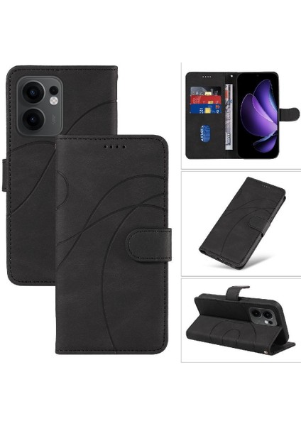 Oppo Reno 13F Cilt Hissediyorum Deri ve Buzlu Tpu Kavisli Çizgi Için Flip Case (Yurt Dışından) indirimleri